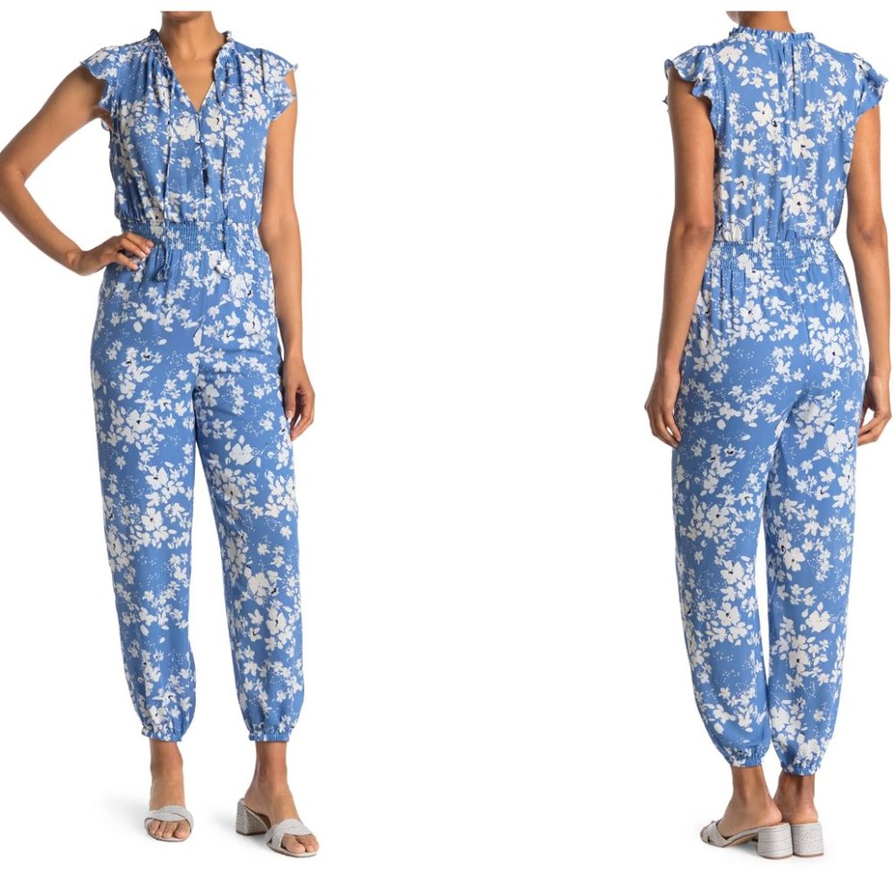 COLLECTIVE CONCEPTS Ruffle Sleeve Jumpsuit Size M